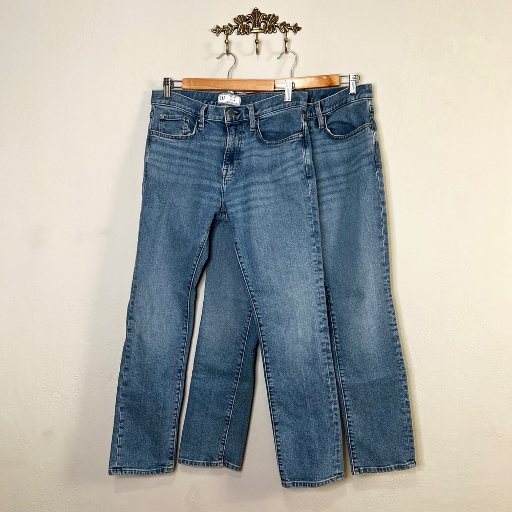 Gap Jeans Bundle (2) Men's 30x30 Slim Light Medium‎ Wash Stretch Denim